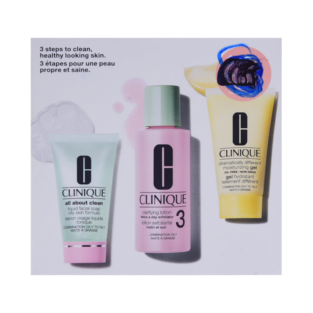 CLINIQUE 3 STEP TO CLEAN HEALTHY LOOKING SKIN SET