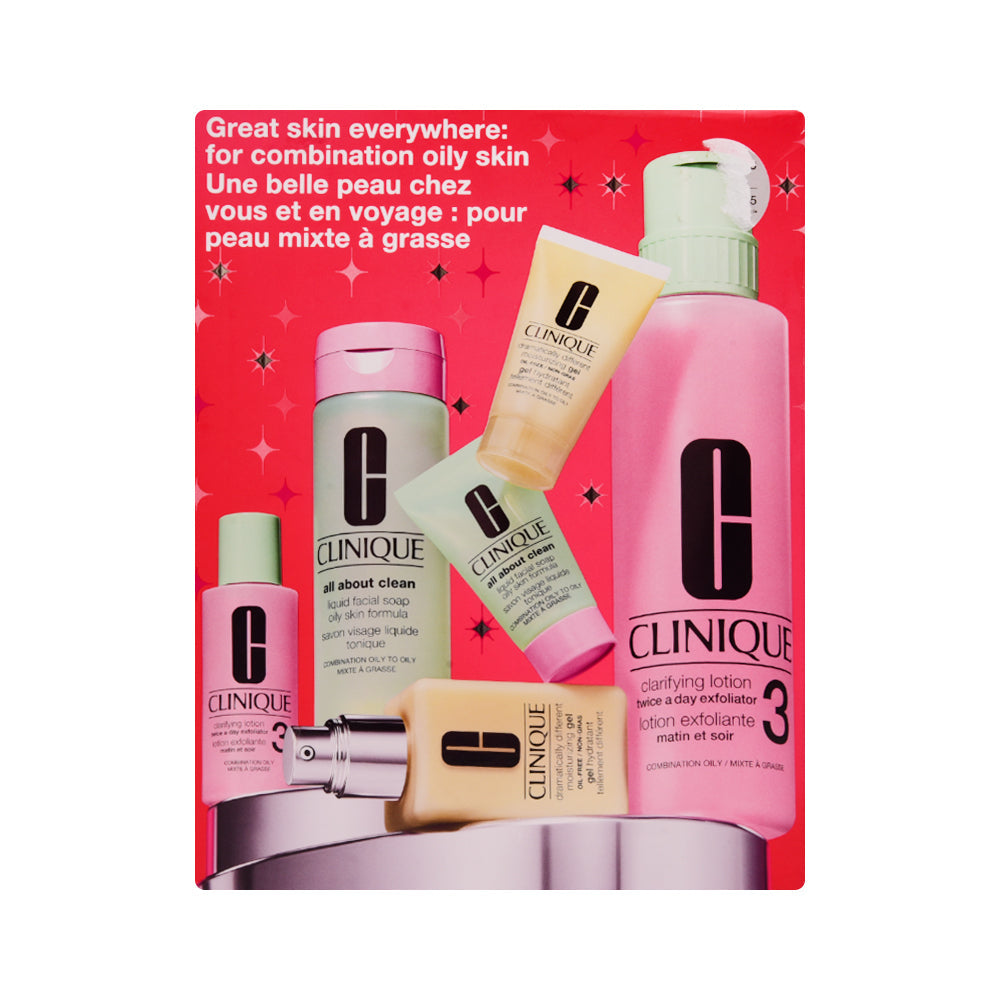 CLINIQUE GREAT SKIN EVERYWHERE SKIN CARE SET
