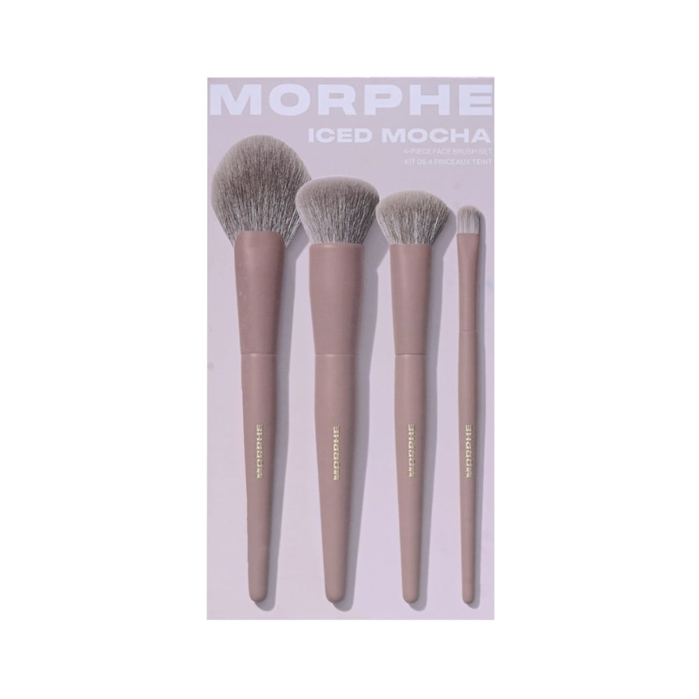 MORPHE ICED MOCHA 4PC FACE BRUSH SET