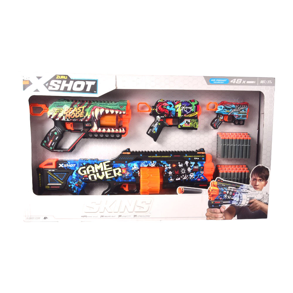 36573 ZURU X SHOT SKINS DART GUN SET D