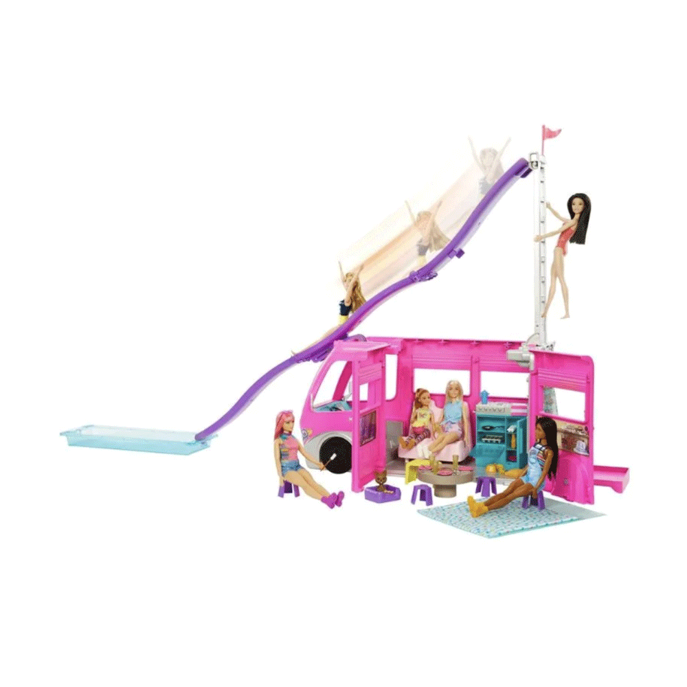 HCD46 BARBIE DREAM CAMPER SET 60+ PCS A.I