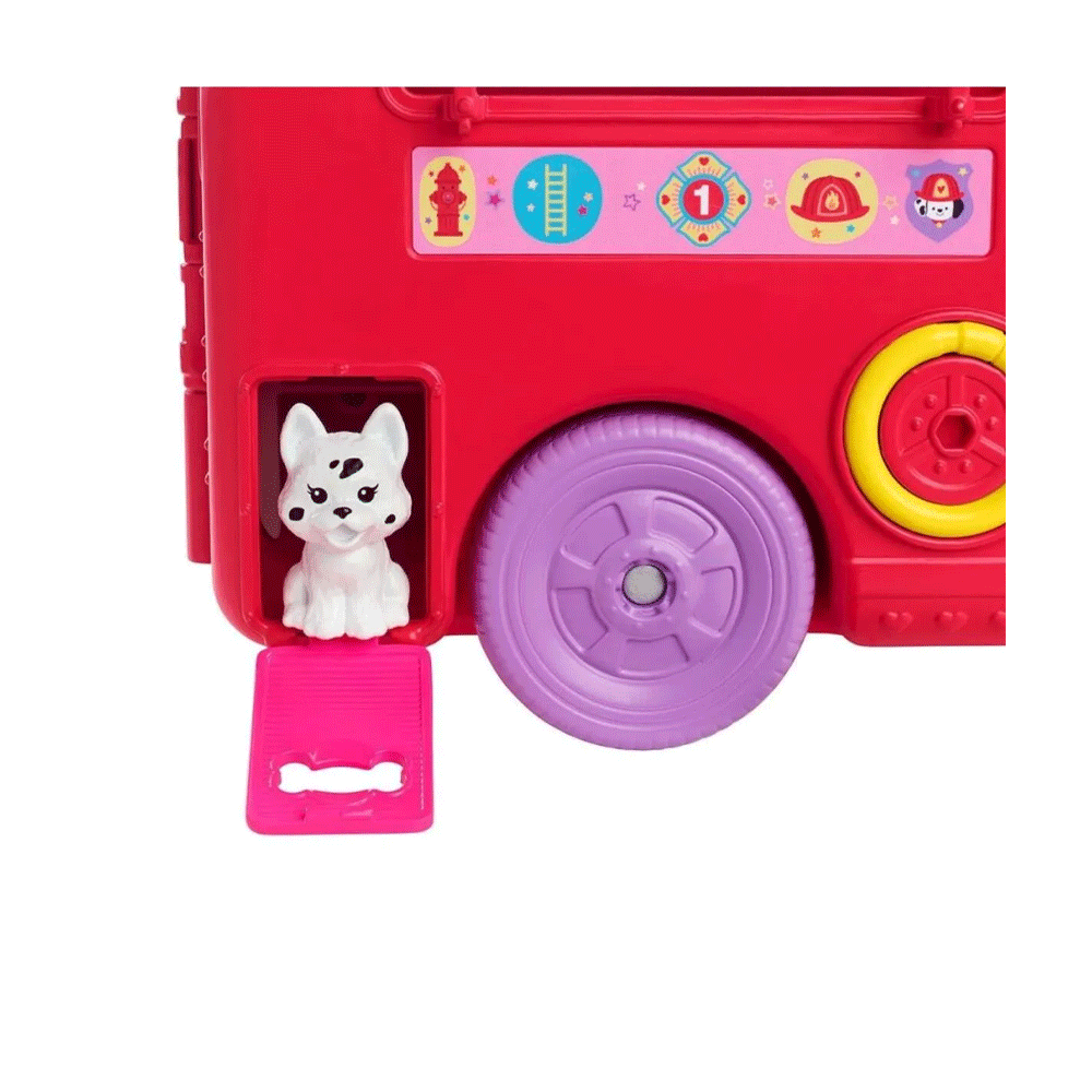 HCK73 BARBIE CHELSA FIRE RESCUE TRUCK H.B