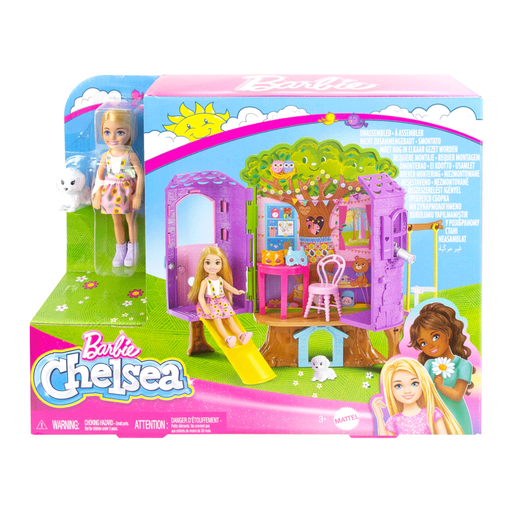 HPL70 BARBIE CHELSEA MINI DOLL WITH TREE HOUSE A.I