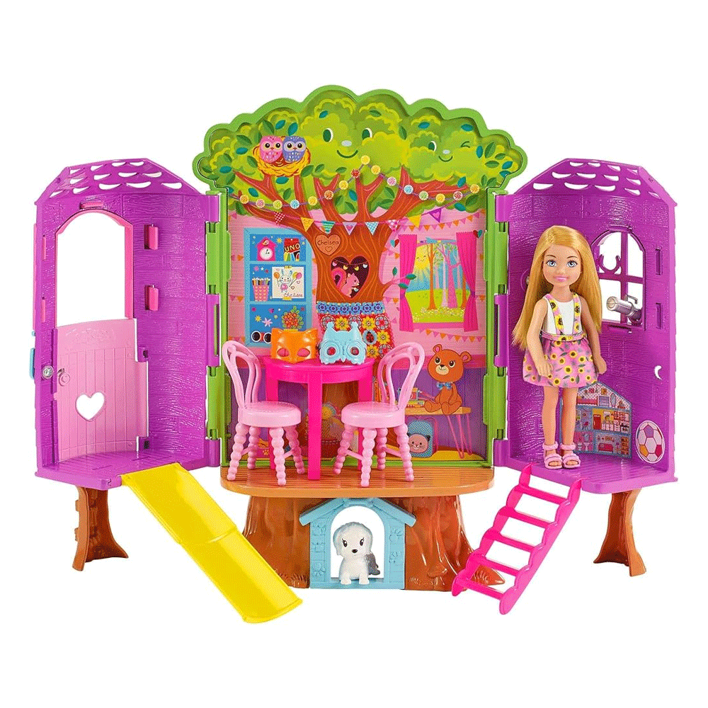 HPL70 BARBIE CHELSEA MINI DOLL WITH TREE HOUSE A.I