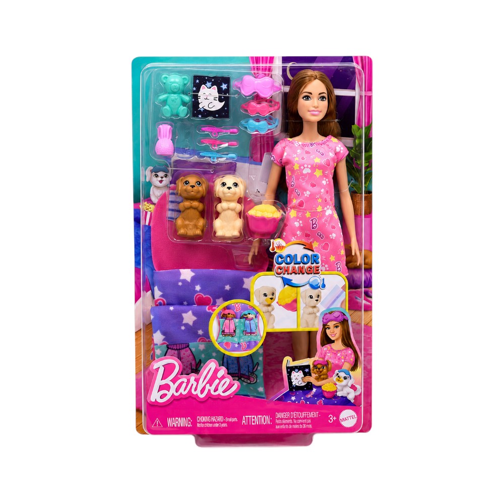 HXN01 BARBIE PUPPY SLUMBER PARTY DOLL A.I