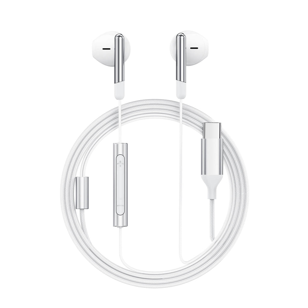 Half-in-ear Type-C Wired Earphones - MFI Approved