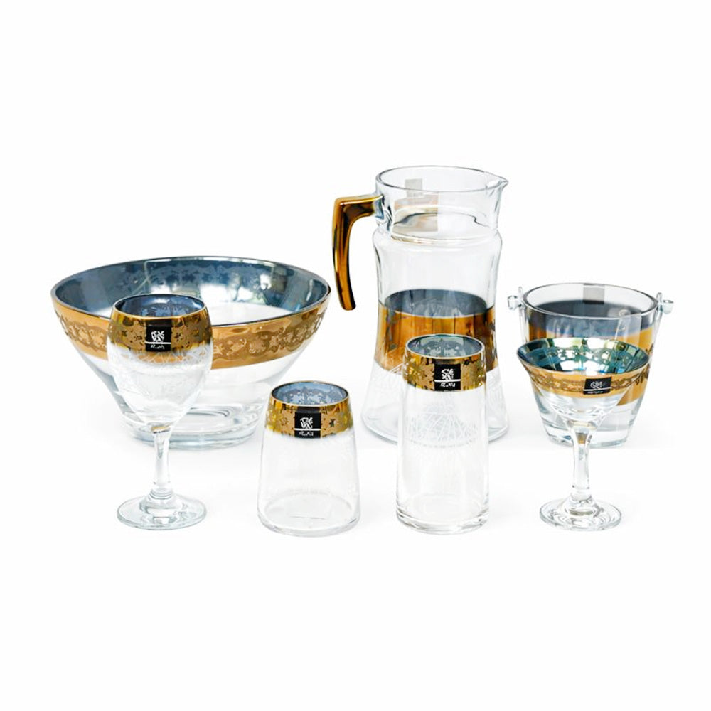 PARTY SET 28PC PSB HAND CUT GOLD CH-HGA123