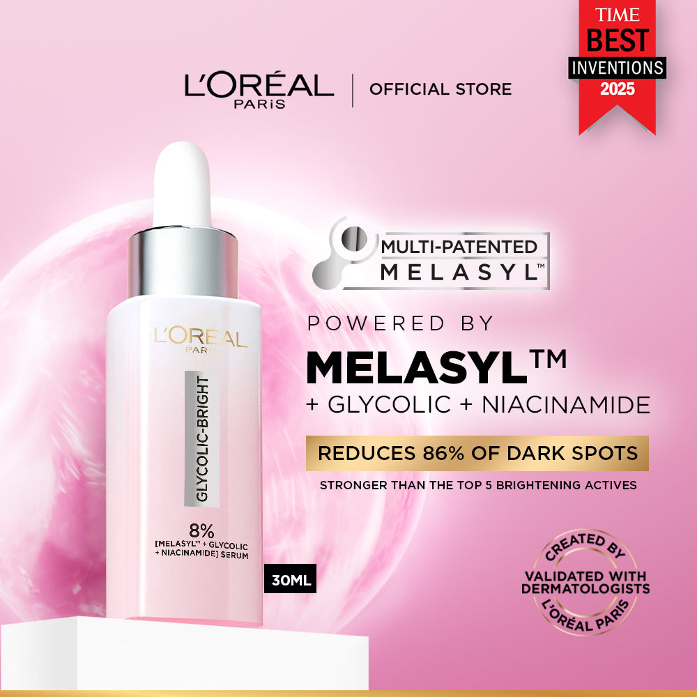 LOREAL GLYCOLIC BRIGHT ANTI DARK SPOT MELASYL SERUM 30ML