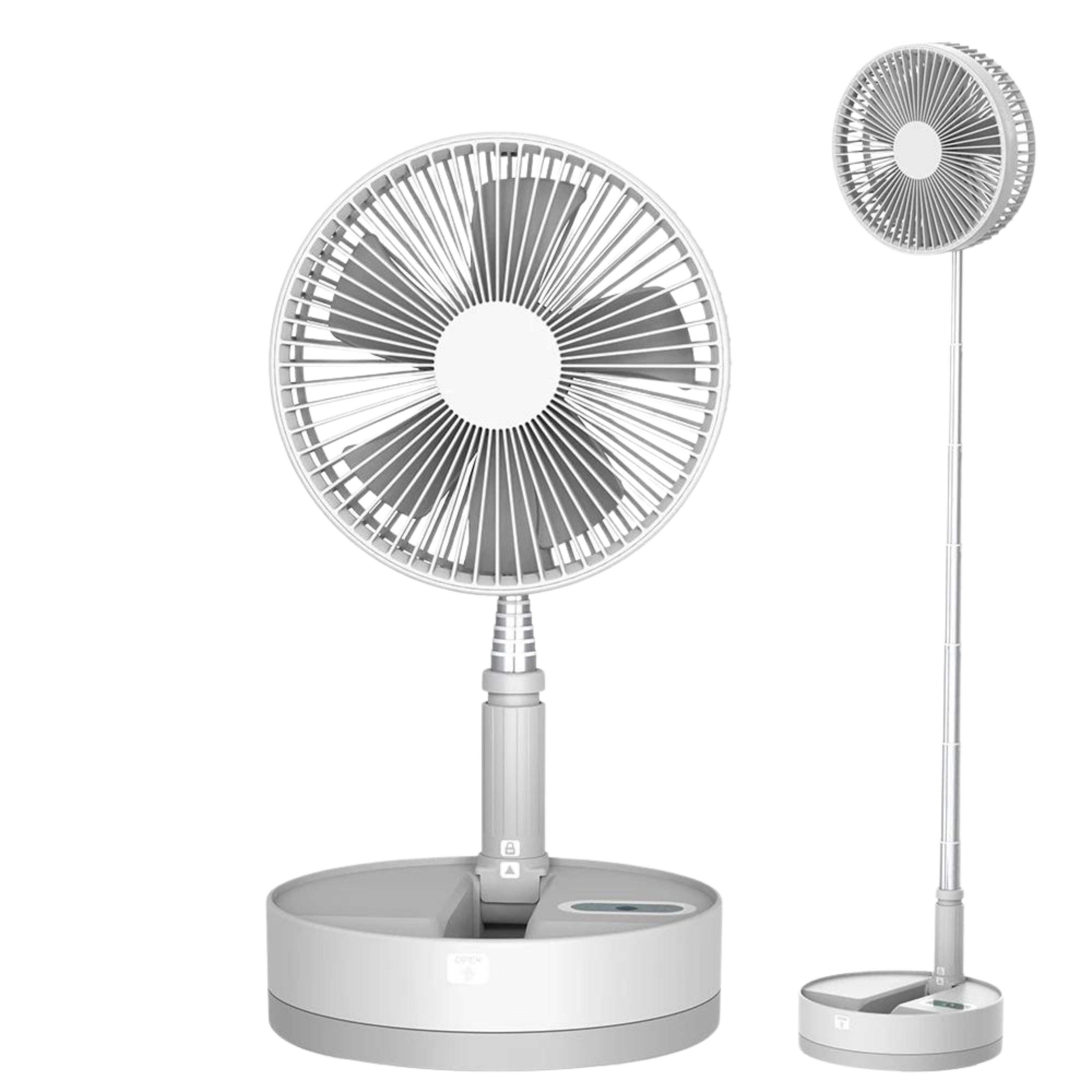 Charge Fan Portable Retractable USB Charging Fan with Ring Light and Touch Contro ...