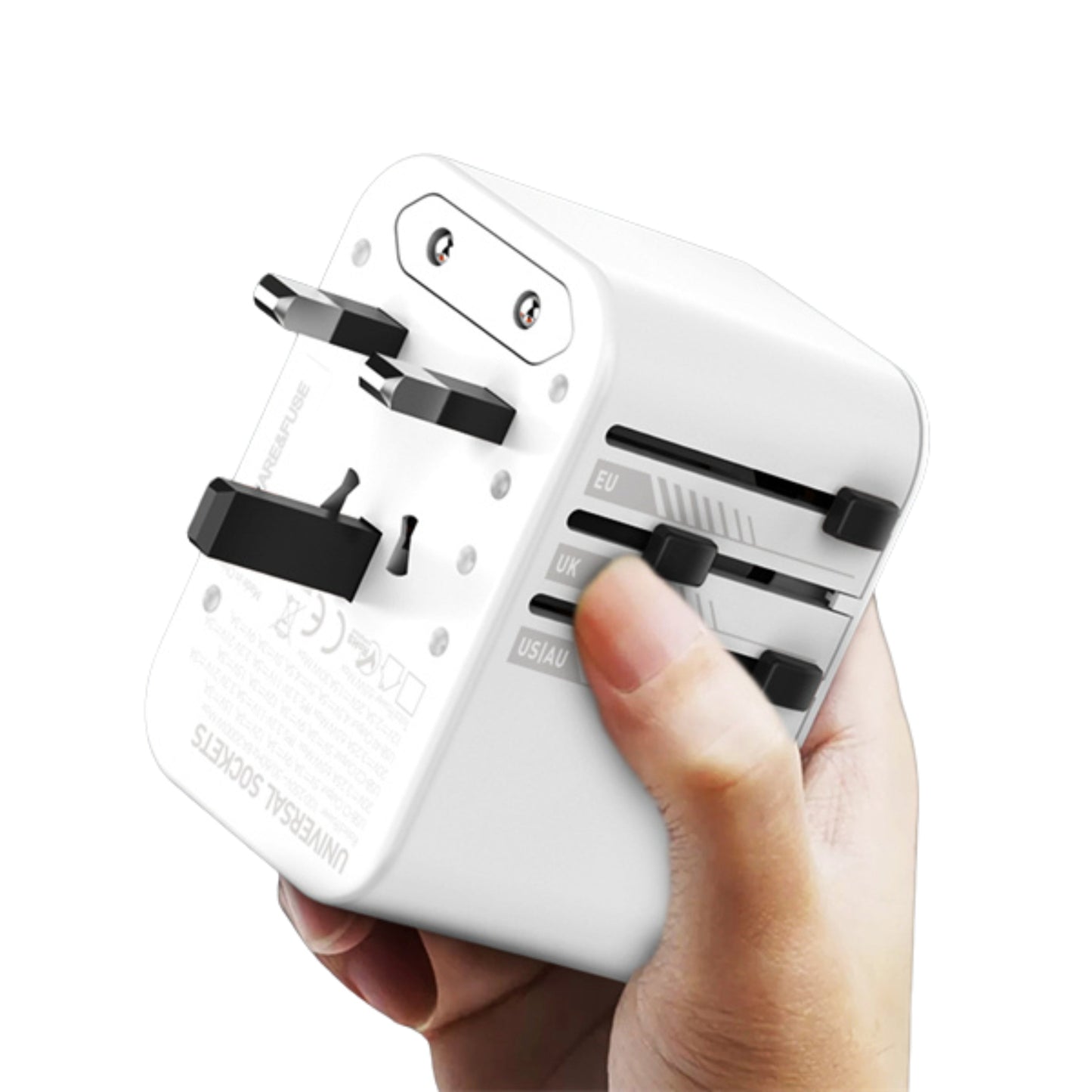 Travel Adapter 3 USB Ports 65W GaN