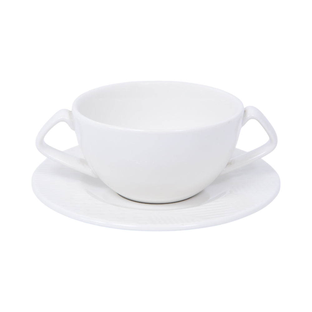 SOUP CUP SAUCER PIXEL RAK (Pack of 6)