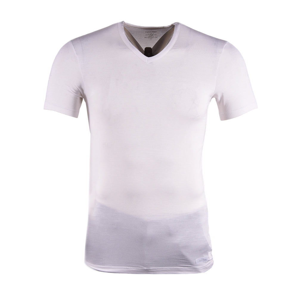 CK MEN V-NECK S/S U5563 WHT L