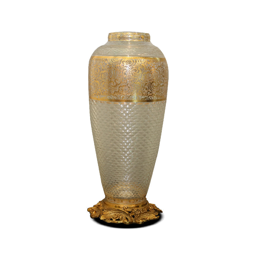 Vase Crystal Brass E8-Vm81345-1 J504-20