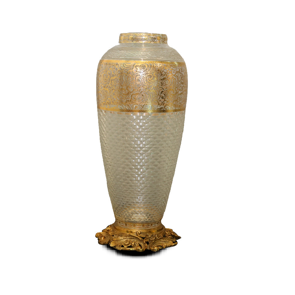 Vase Crystal Brass E8-Vm81345-1 J504-20