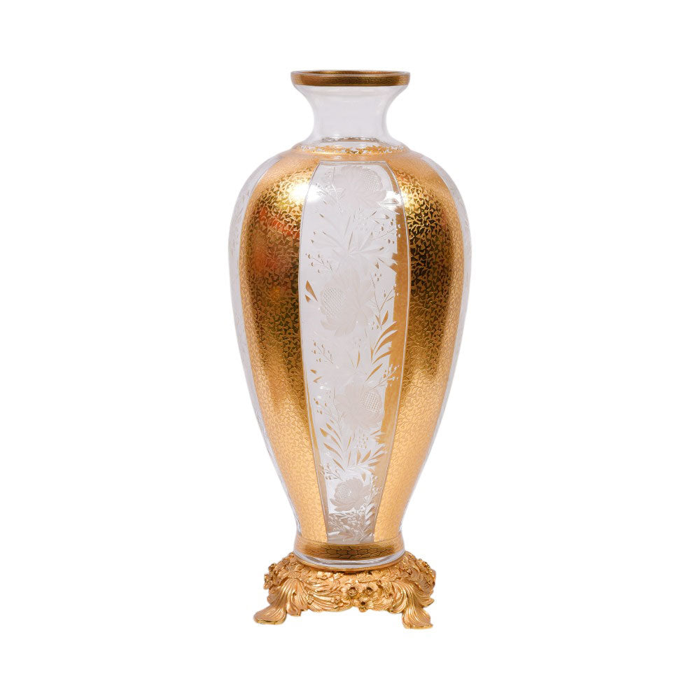 VASE CRYSTAL BRASS E8-V22035-5 JSB01-20