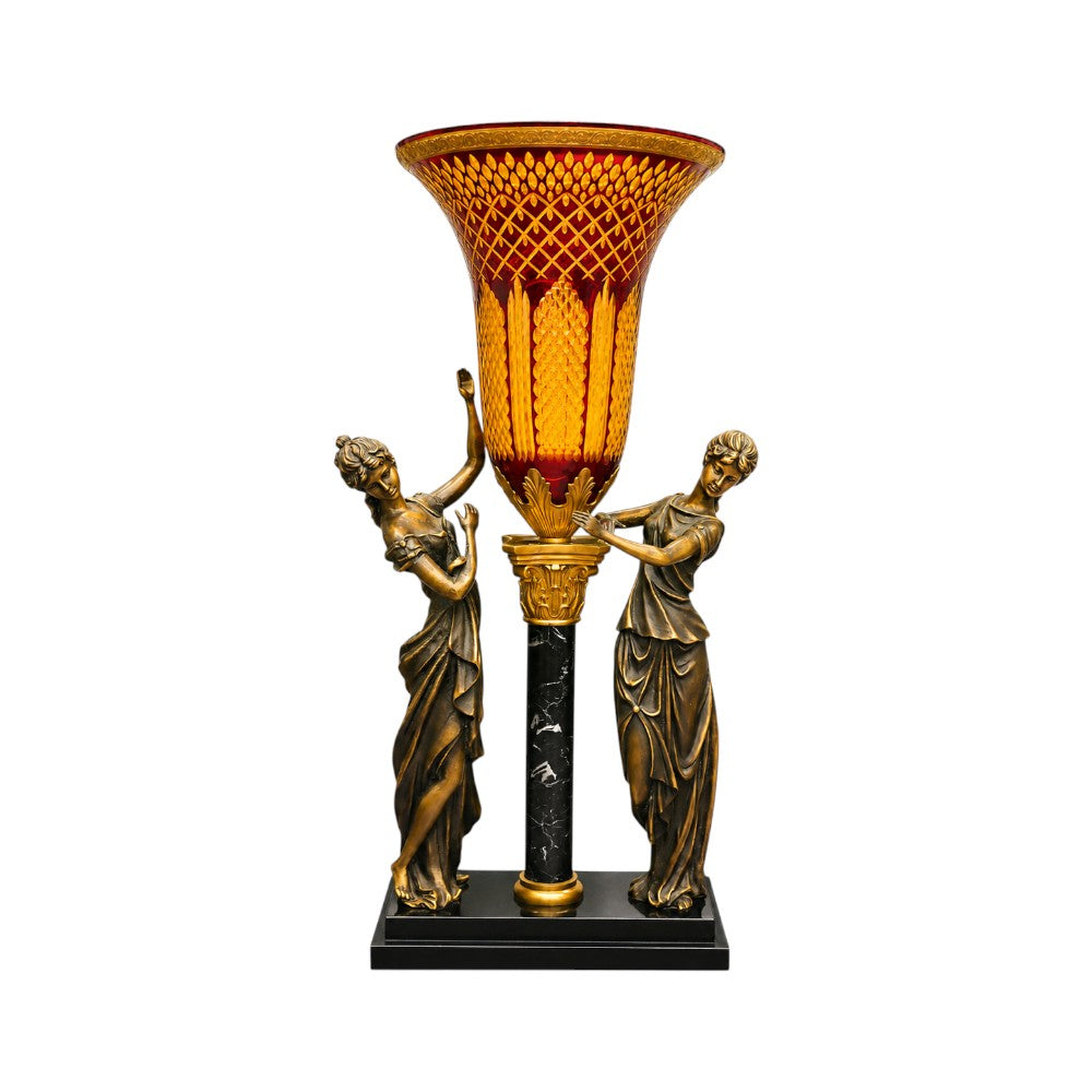 VASE CRYSTAL BRASS E8-V1008-2 JSB06-C59-1