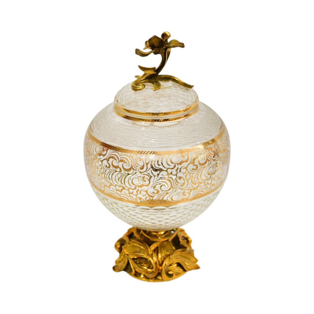 BOWL CANDY CRYSTAL BRASS E8-J22012-1J504-20