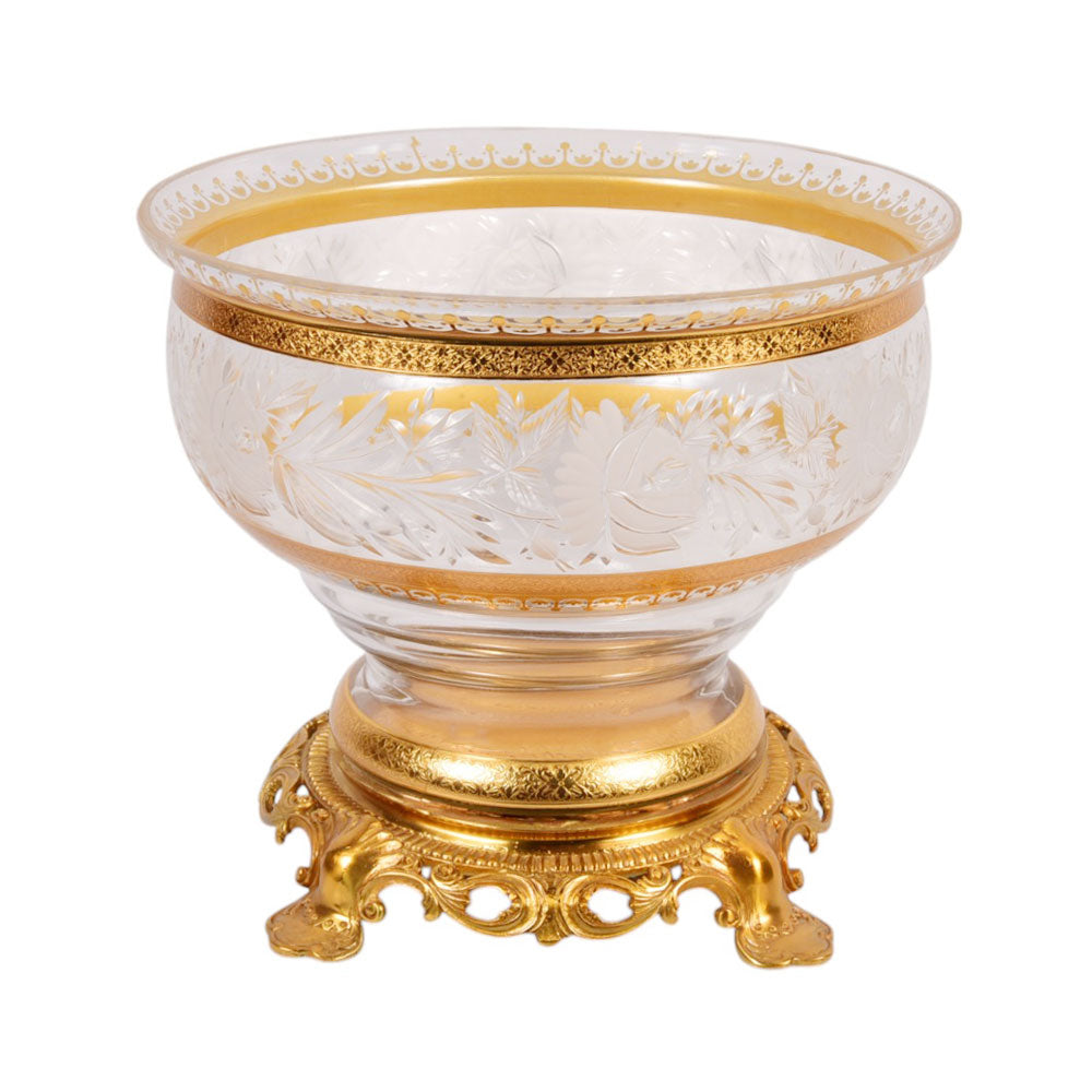 BOWL  CRYSTAL BRASS E8-B3026-1 JSA04-20