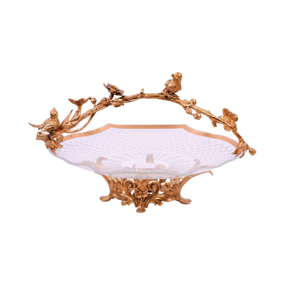DISH CRYSTAL BRASS E8-PK028-2 JSB05-20