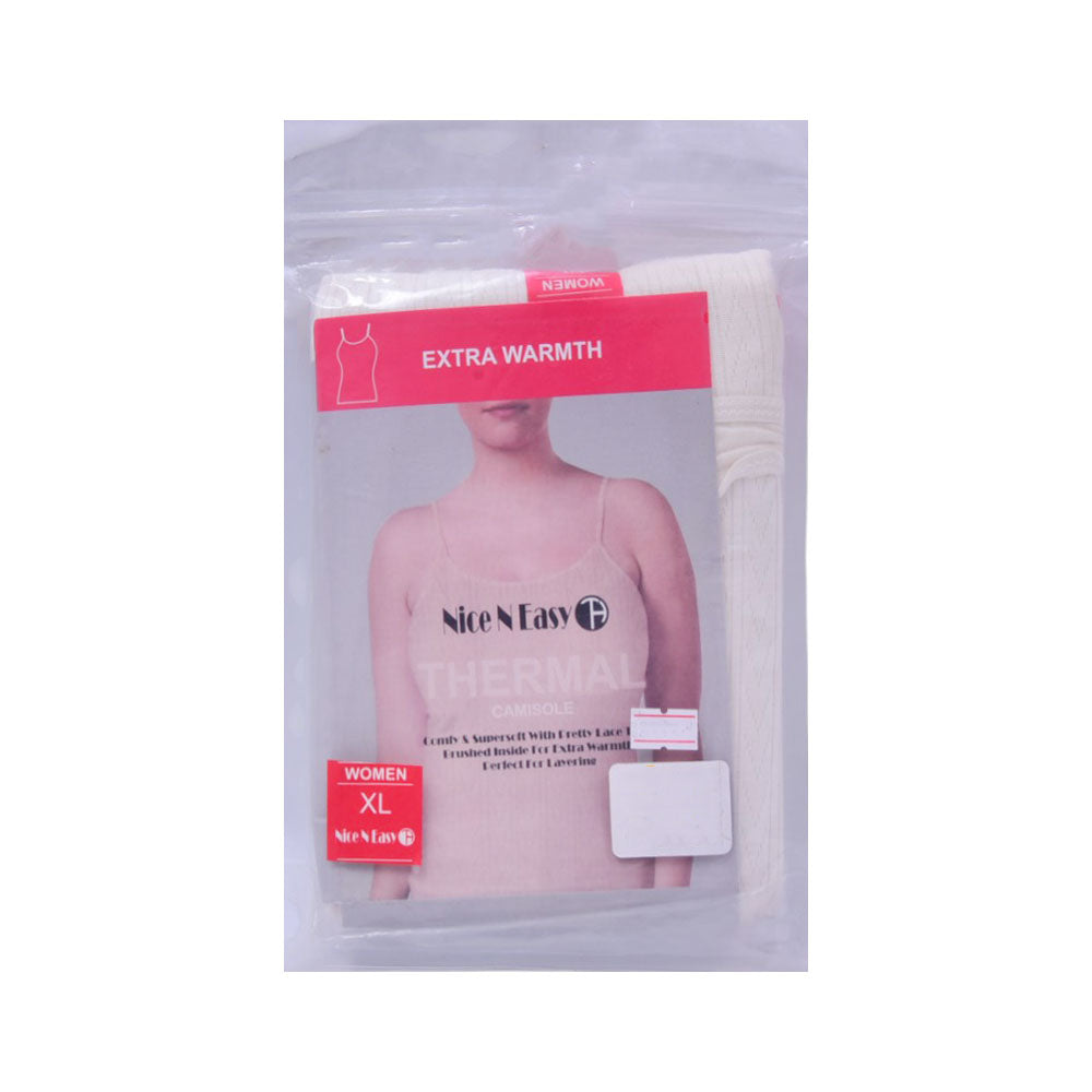 LADIES THERMAL CAMISOLE MW-19 OFF WHITE X LARGE