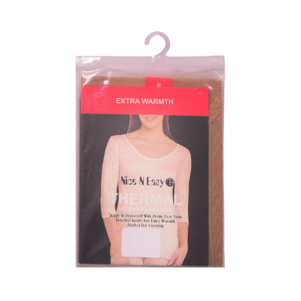 NICE AND EASY LADIES THERMAL TOP SKIN SMALL