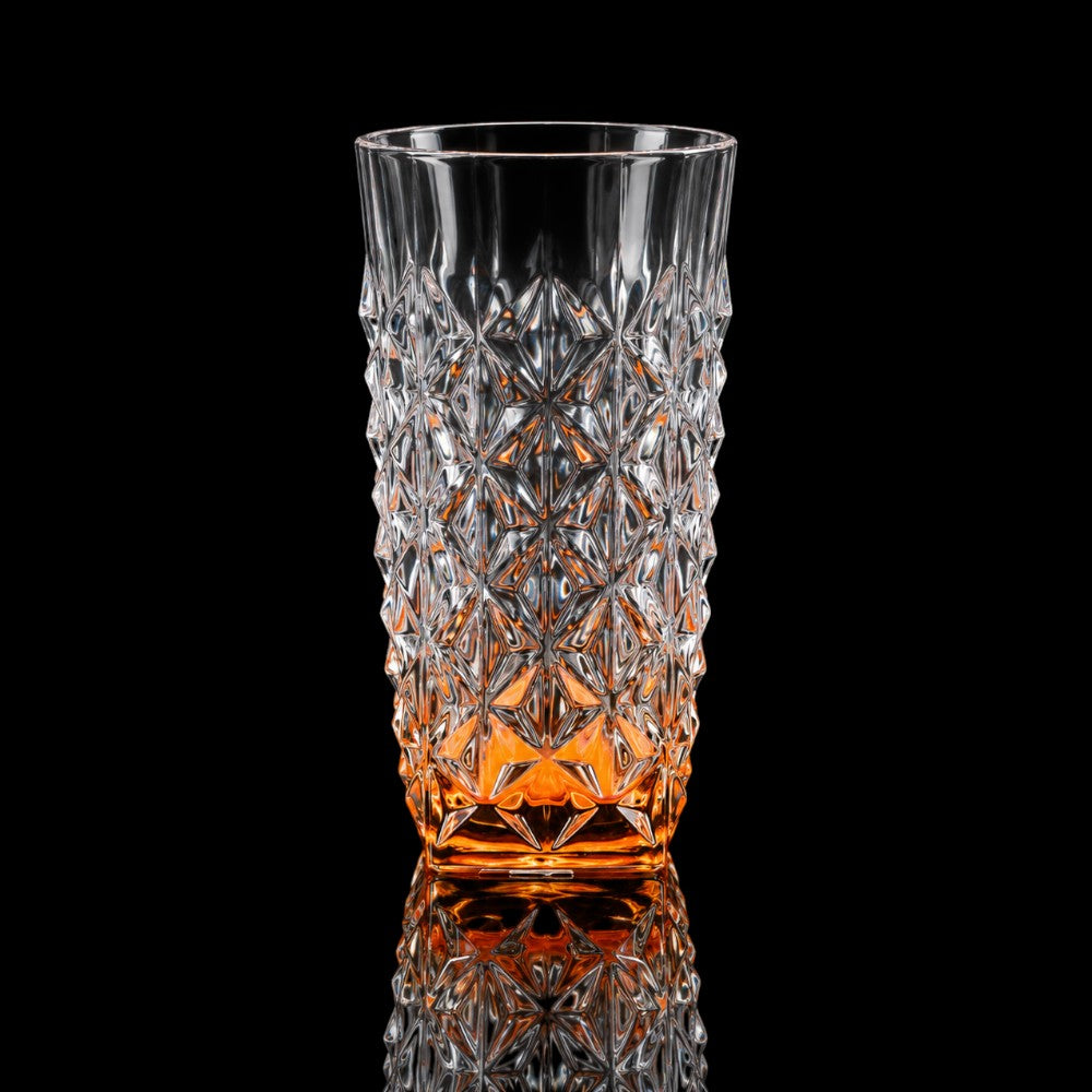 GLASS HONGLI AMBER IR 81913R (Pack of 6)