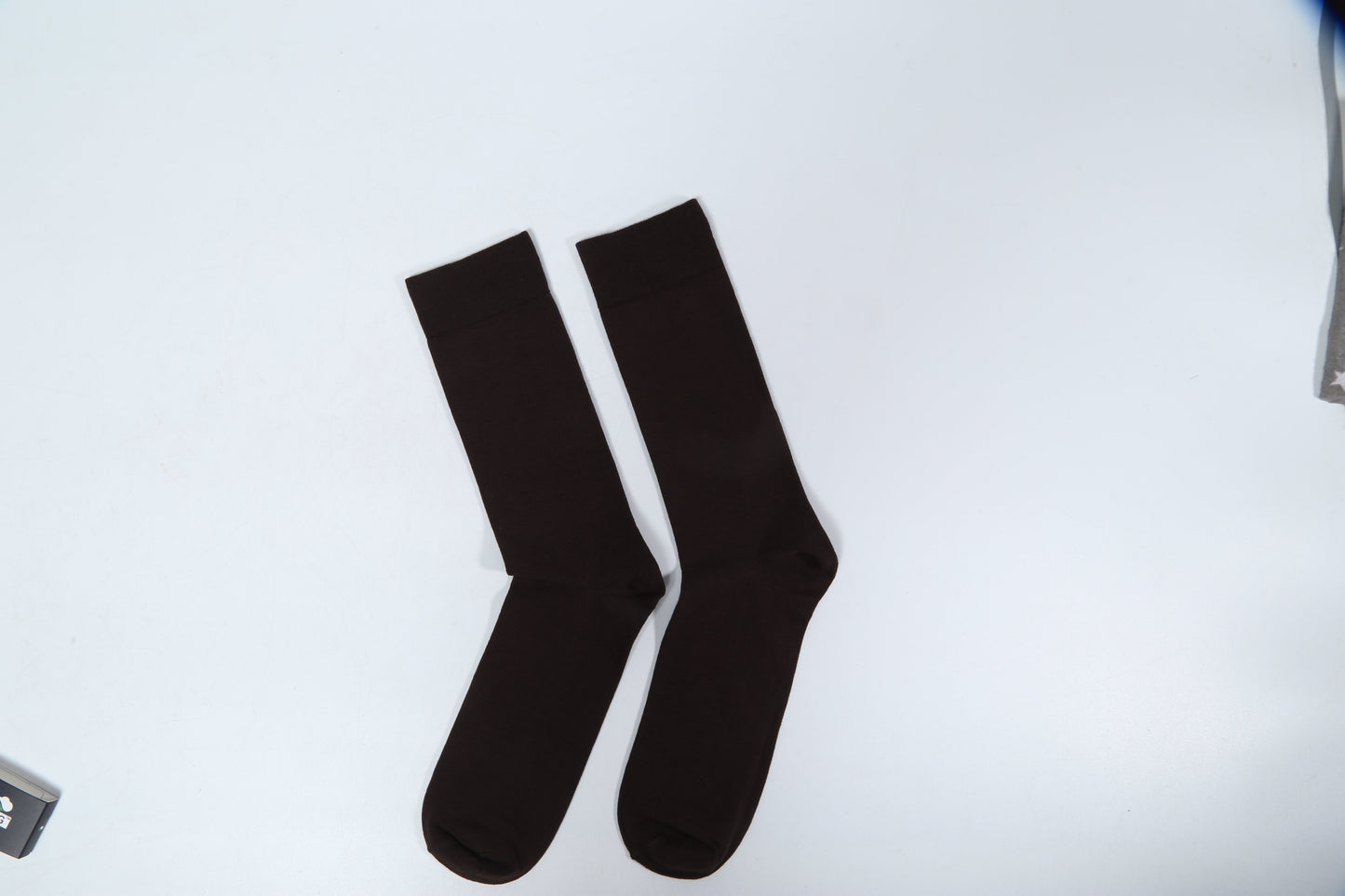 SUPER SOCKS PLAIN P1(BROWN)