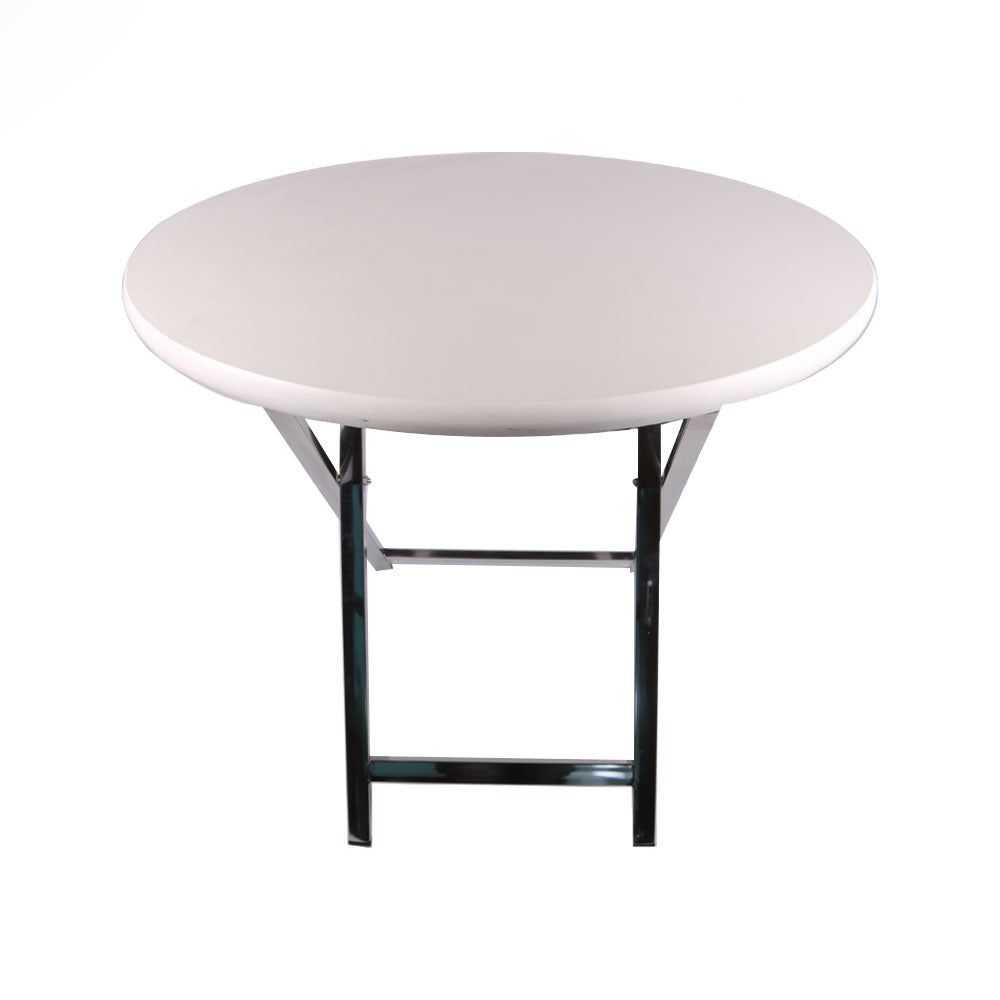 Folding Table S.S Oval White