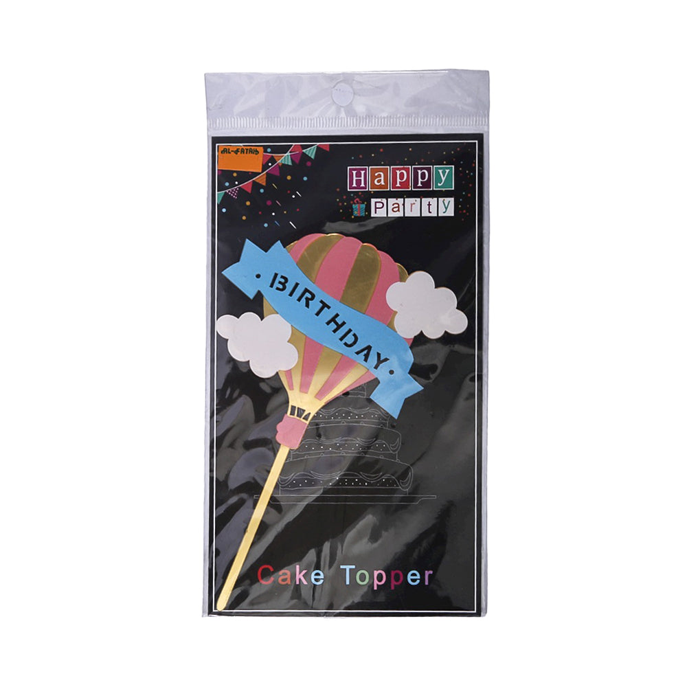 63-64 Happy Birthday Cake Topper Ir