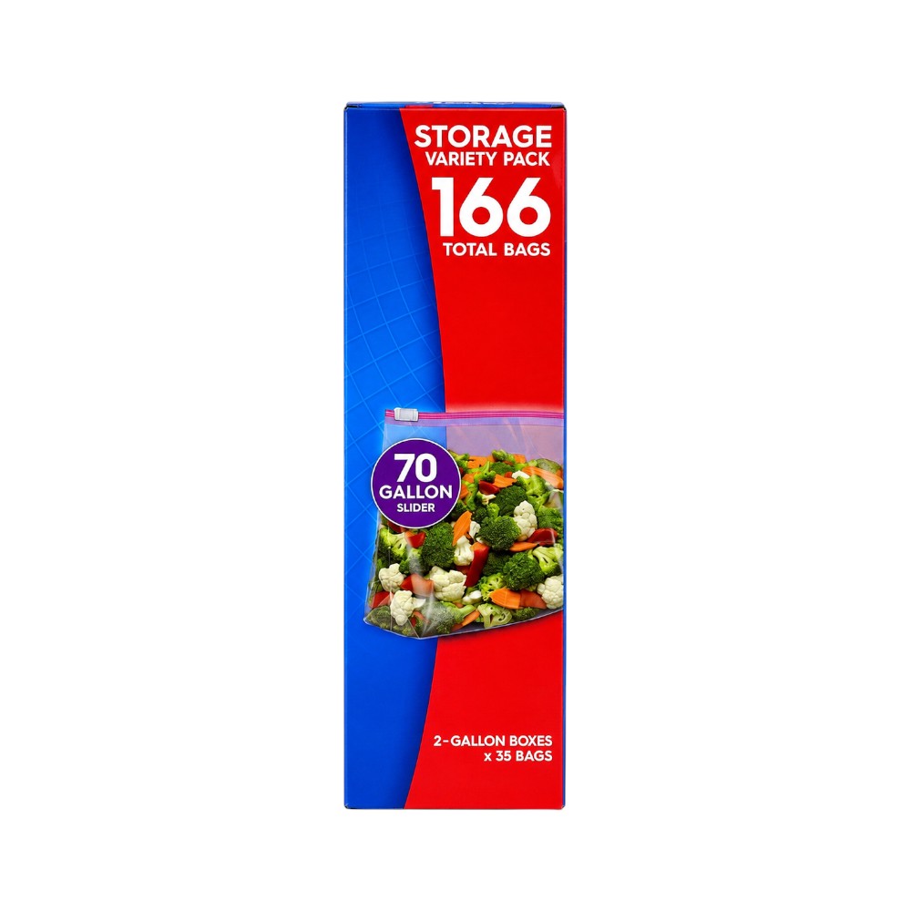 ZIPLOC STORAGE BAG QUART 35 BAGS