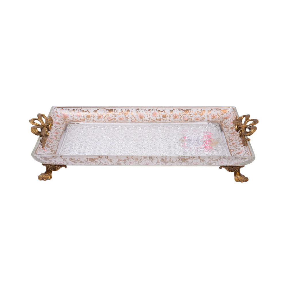 DISH CRYSTAL BRASS E7-P35001-1 J335-HW03