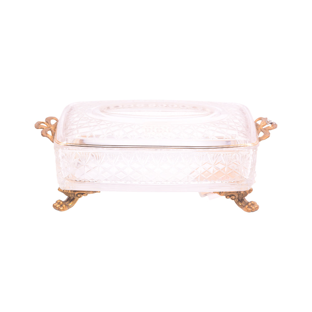 TISSUE BOX CRYSTAL BRASS EC6018-1 J334-20
