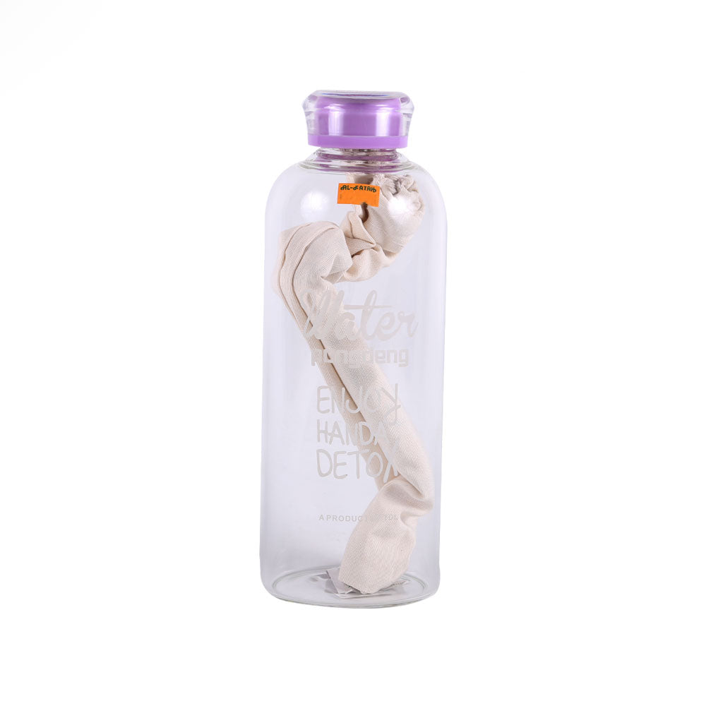 WATER BOTTLE GLASS 1000ML BOLICHA MK1657/34001