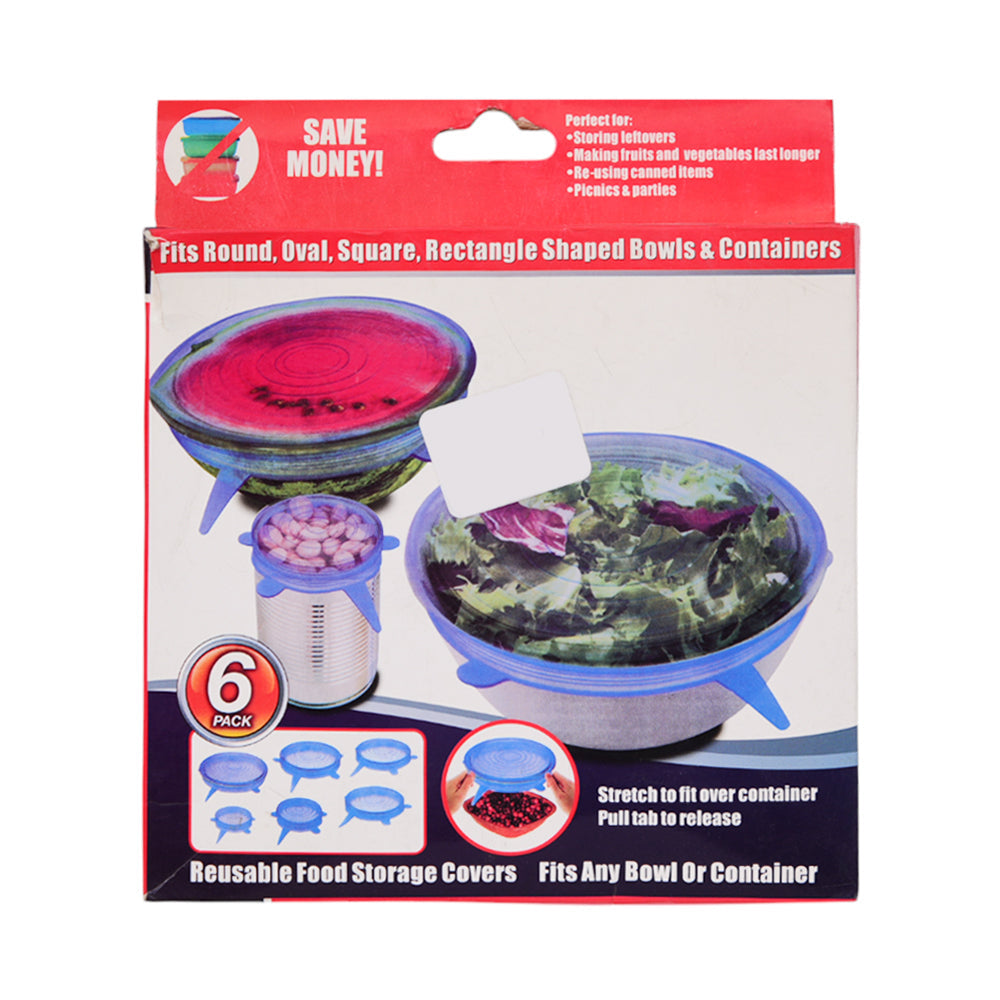 BOWL LID 6PC SET SILICONE