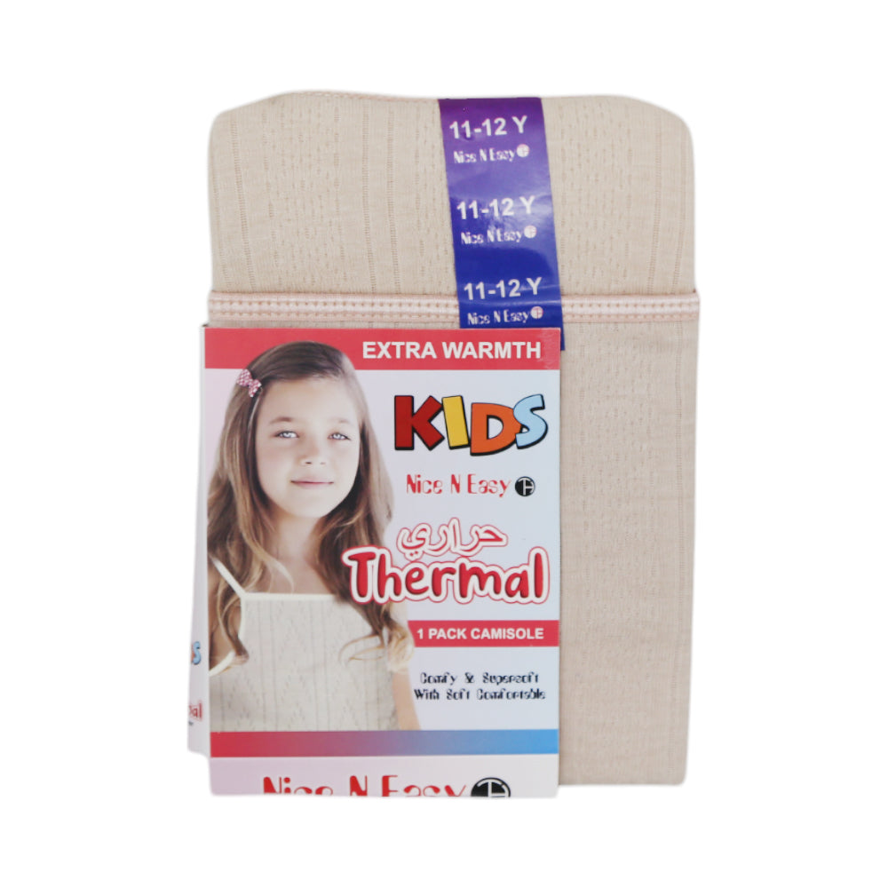 GIRLS THERMAL CAMISOLE SELF DESIGN MW-20 11-12 YEAR