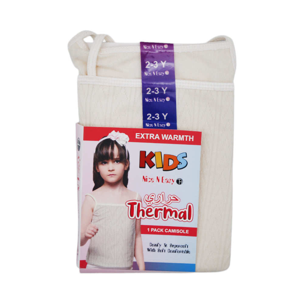 GIRLS THERMAL CAMISOLE SELF DESIGN MW-20 2-3 YEAR