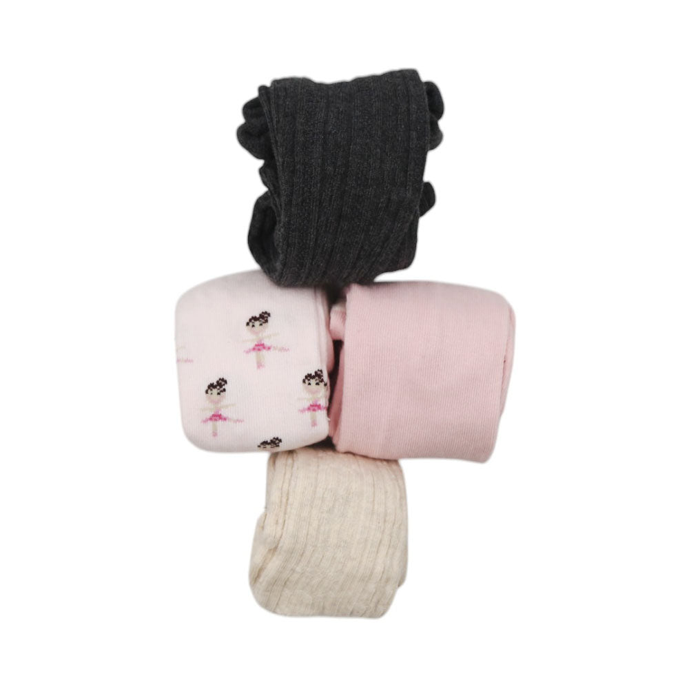 GIRLS COTTON RICH LEGGING PACK OF 4 MW-20 12-18M