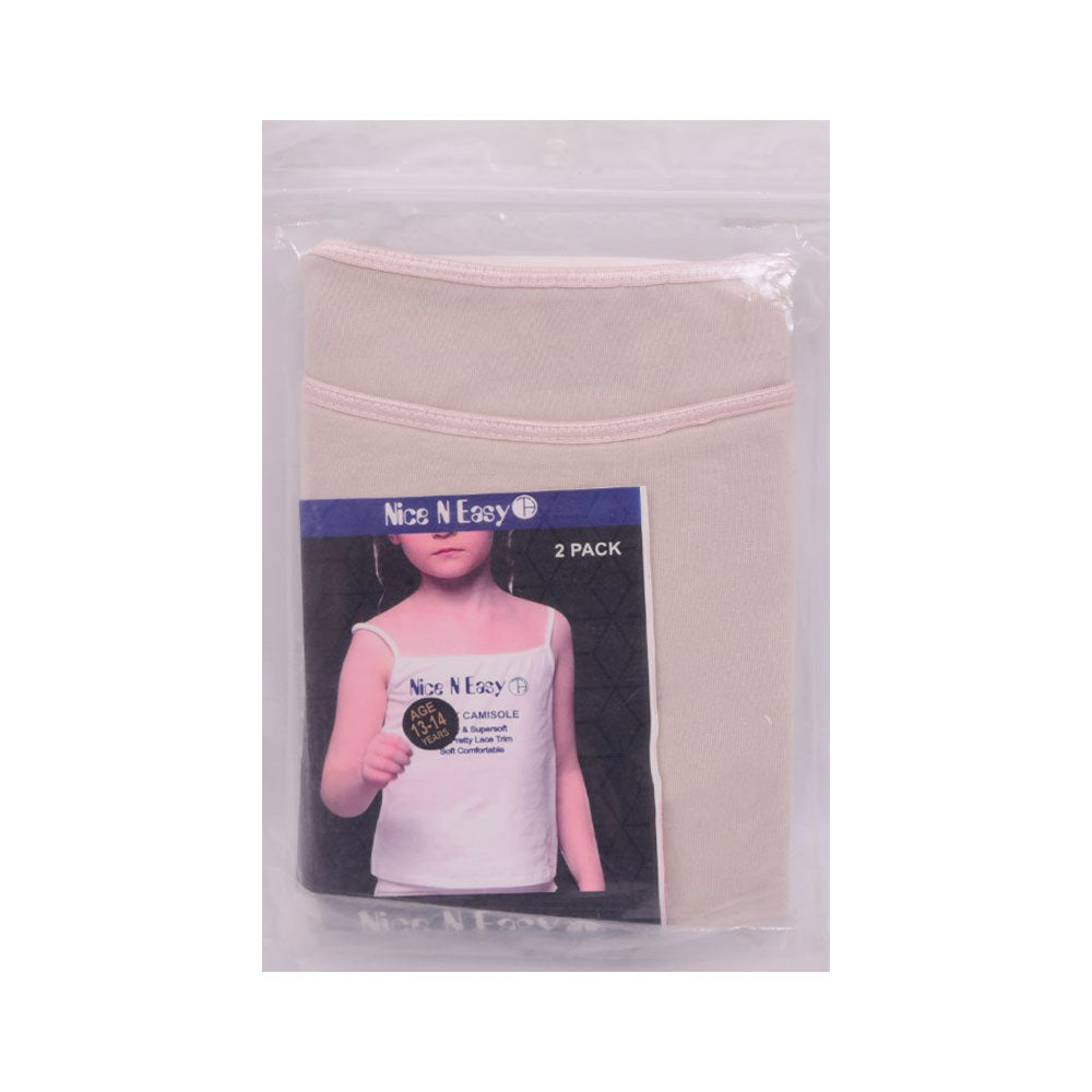 GIRLS CAMISOLE 2PC SKIN NICE & EASY MW-21 HC-028 13-14 YEAR
