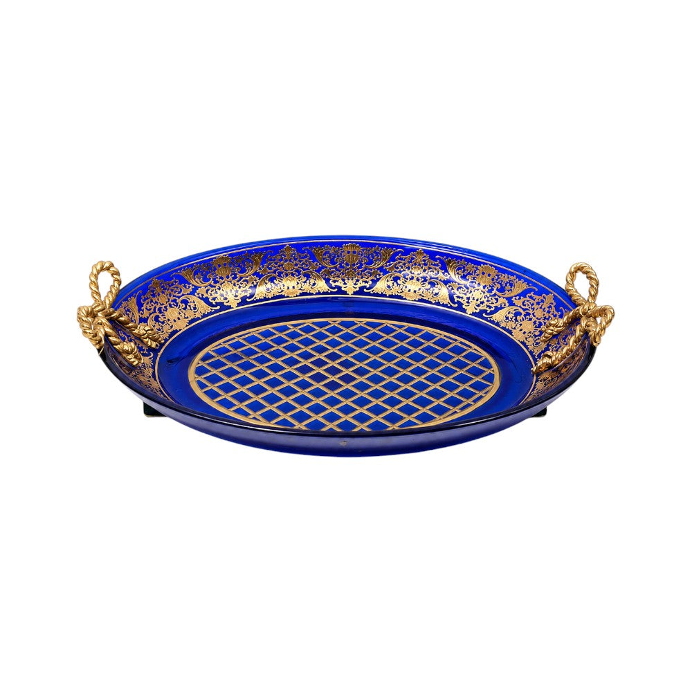 BATHROOM CRYSTAL BRASS TRAY Y105063 J322-SH003/C59-1