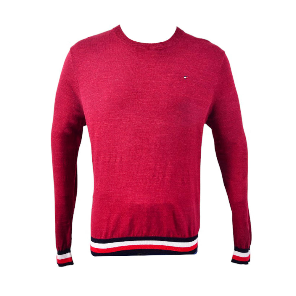 TH L/S CREW NECK SWEATER 78E975897 MRN-L- IRW 20