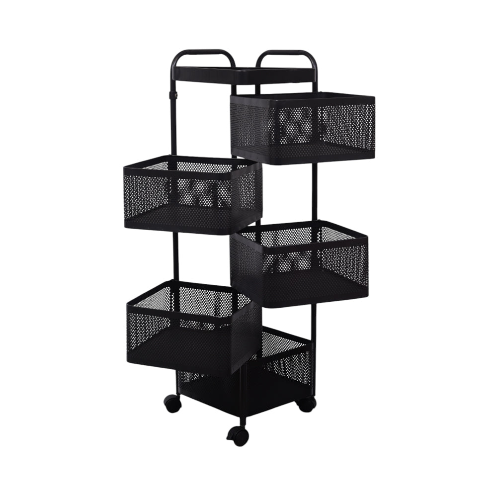 KITCHEN TROLLEY 5TIRE SQUARE METAL 1020