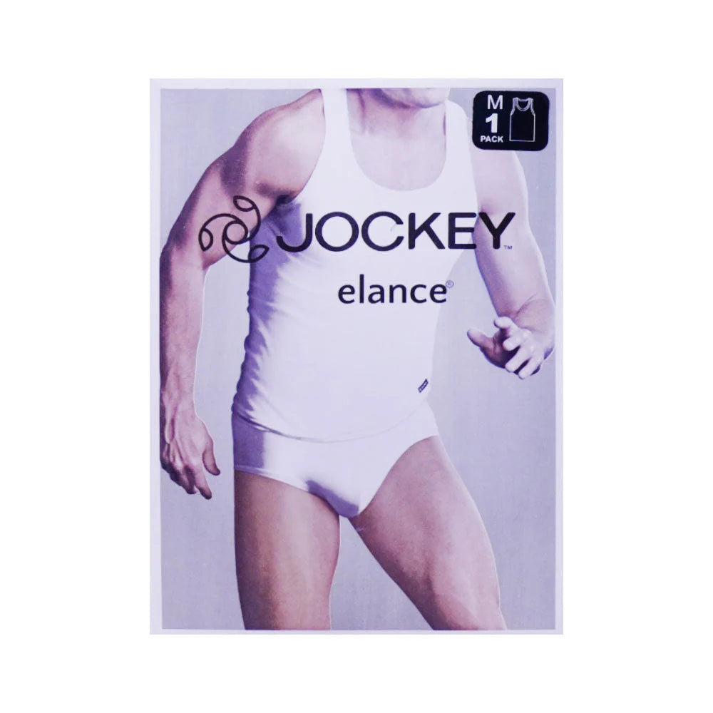 JOCKEY ELANCE SEAMLESS SANDO VEST BLACK FJ1040