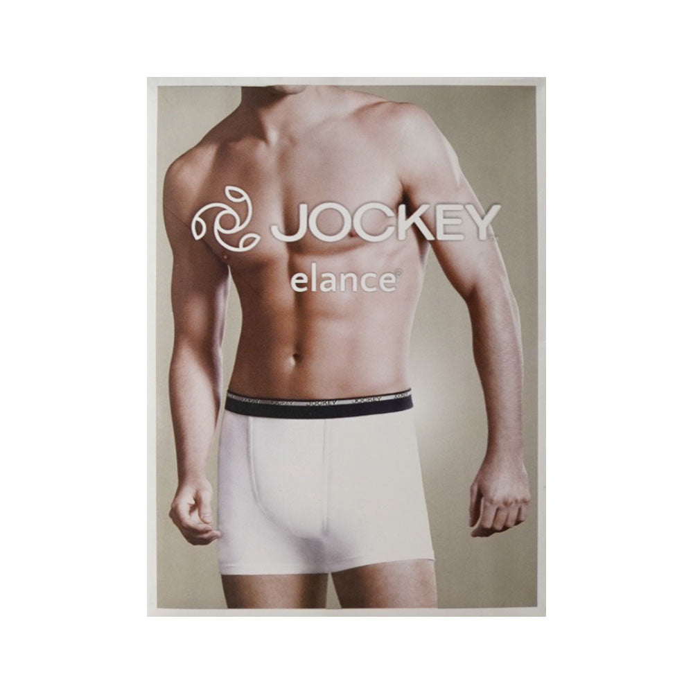 JOCKEY ELANCE BOXER WHITE LARGE 4019