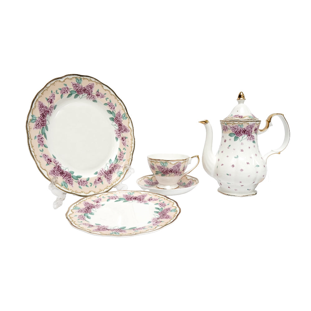 DINNER SET BONE CHINA 61PC KH05