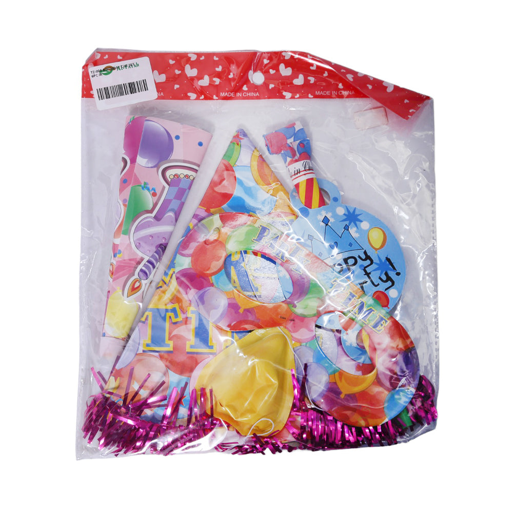 Tz-004 Birthday Cap Set 6Pc Ir