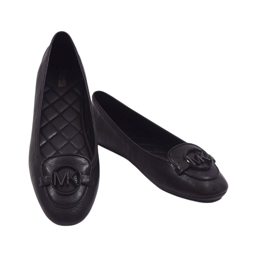 MK PUMPS WITH LOGO 40R9LIFP4L BLK 9.5 IR 21