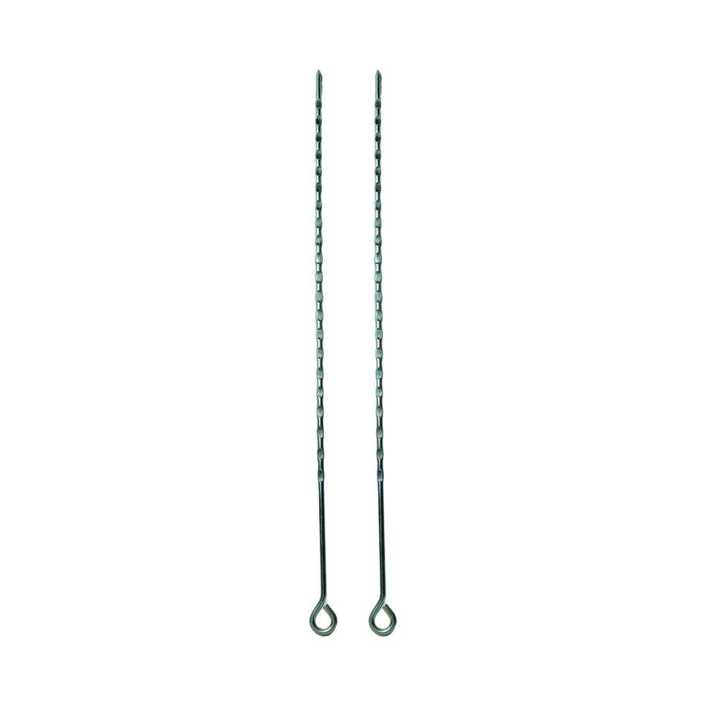 BAR B Q STICK SET 6PC STEEL 20INCH ROD HANDLE