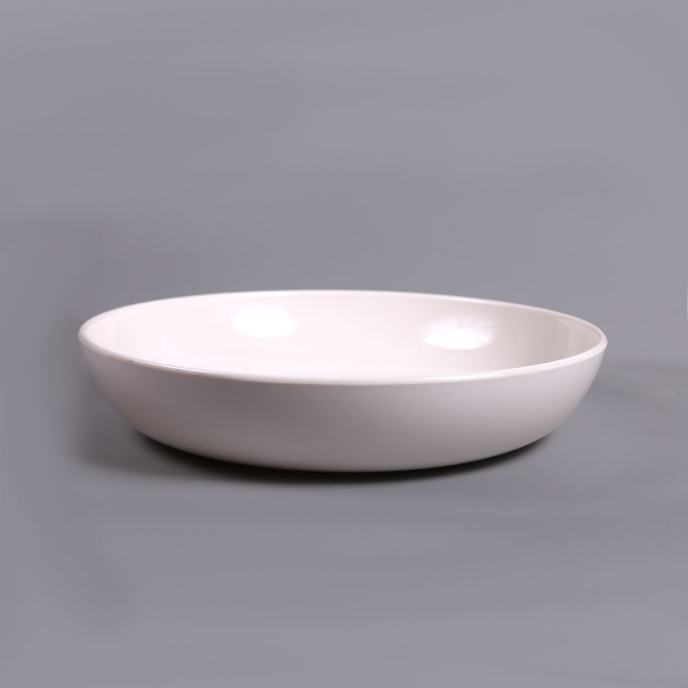 BOWL SERVING LARGE MOON PEARL WHITE