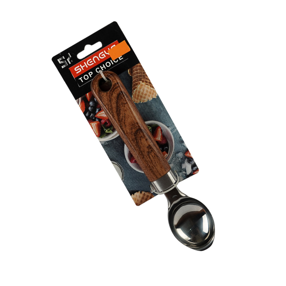 ICE CREAM SCOOP DARK WOODEN M06A-16
