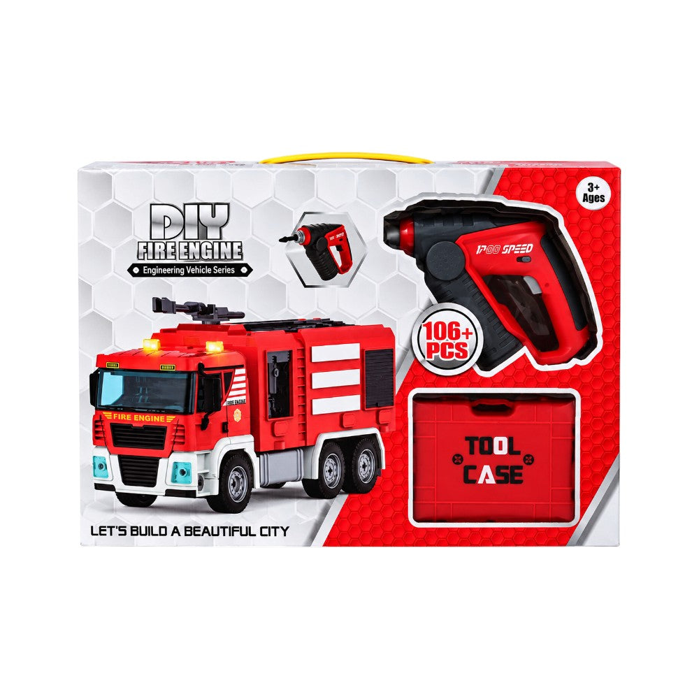 3202-7 DIY FIRE TRUCK BUILD & PLAY 106PCS (3+ YEAR) A.I